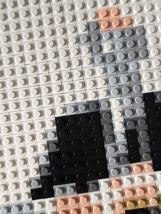 „Trójkąt” mozaika z klocków