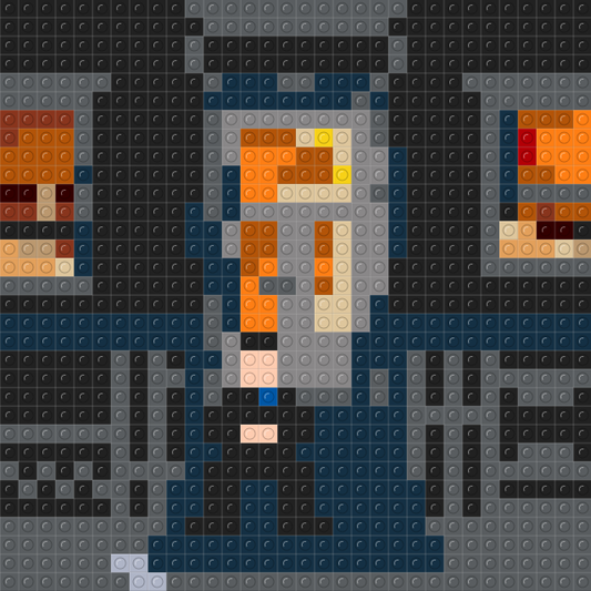 Custom "Cha Cha" mozaika z klocków