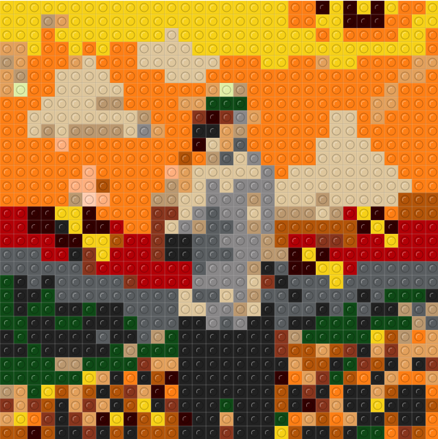 Custom "See You Again" mozaika z klocków