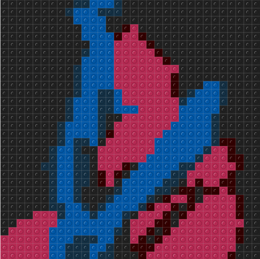 Custom "Not Allowed" mozaika z klocków