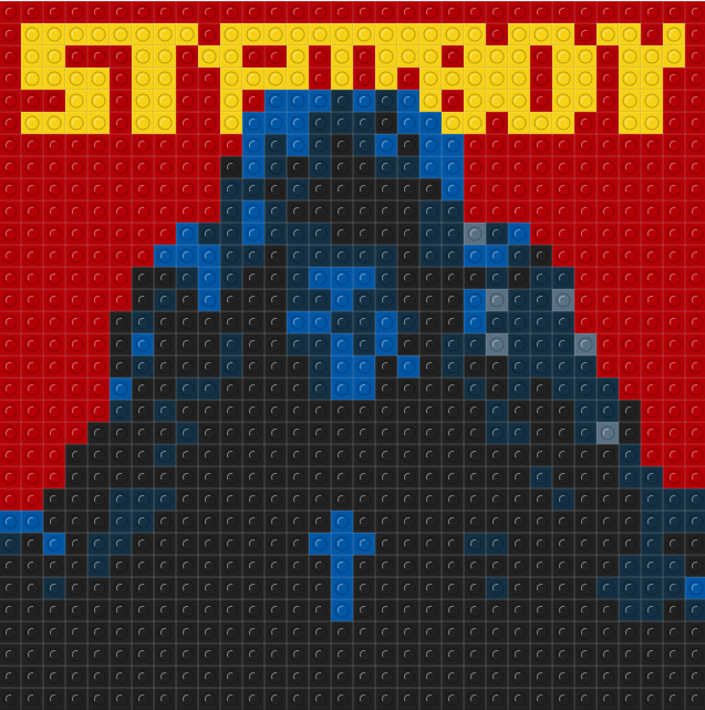 Custom "Reminder" mozaika z klocków