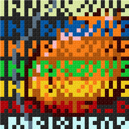 Custom "All I Need" mozaika z klocków