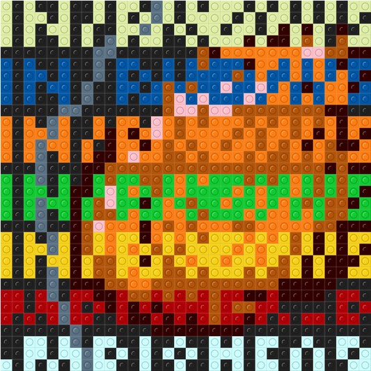 Custom "All I Need" mozaika z klocków