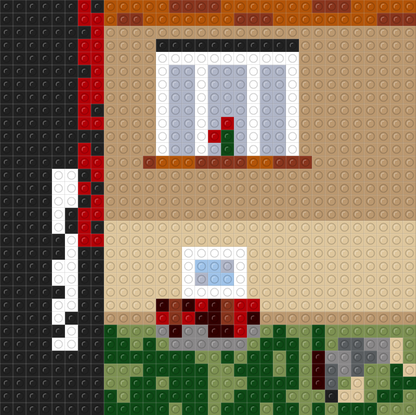 Custom "Rivendell" mozaika z klocków